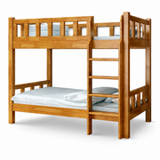 Solid Wood Space-Saving Bunk Bed for Adults & Dorms