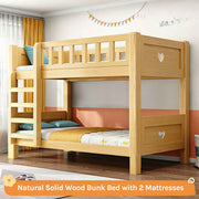 Sturdy Double-Decker Bunk Bed for Kids & Teens