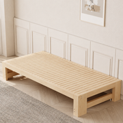 Modern Solid Wood Pull-Out Extendable Bed for Compact Living Spaces