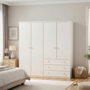 1.6m Master Bedroom Wardrobe - Modular White Closet