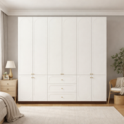 2.2m Bedroom Wardrobe - Grand French Cream Style 2.2m Wall-to-Wall Closet